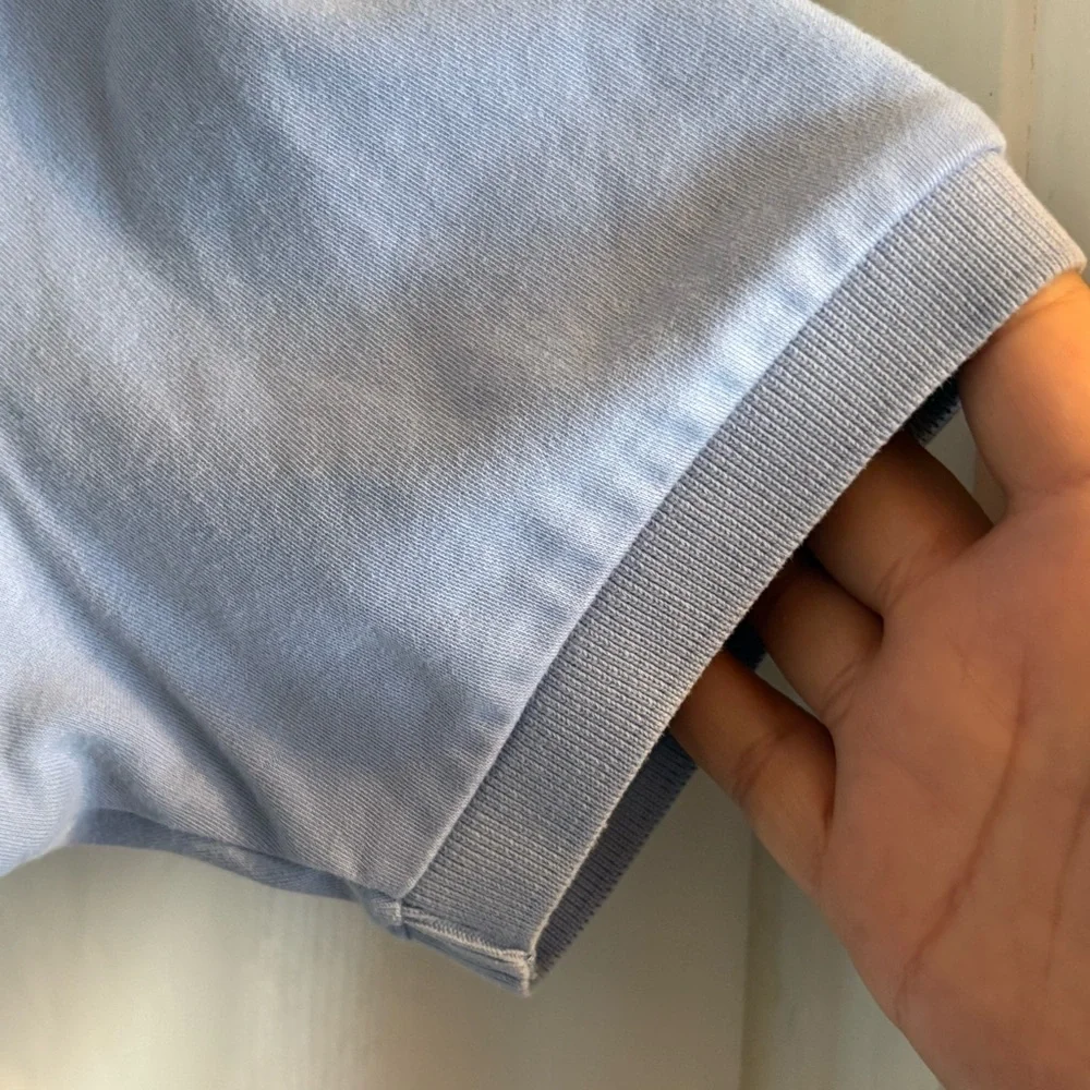 Vtg Polo‎ By Ralph Lauren Men's Size Med Light Blue Polo Cotton Preppy Collared